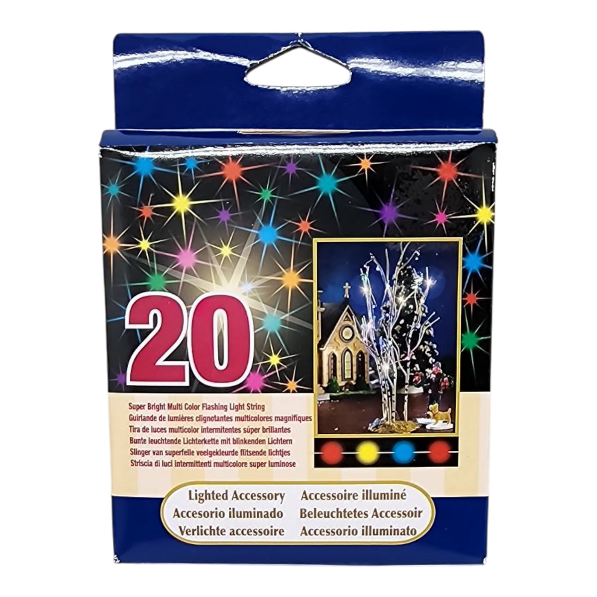 Lemax Super Bright Multi Color Flashing Light String For Villages