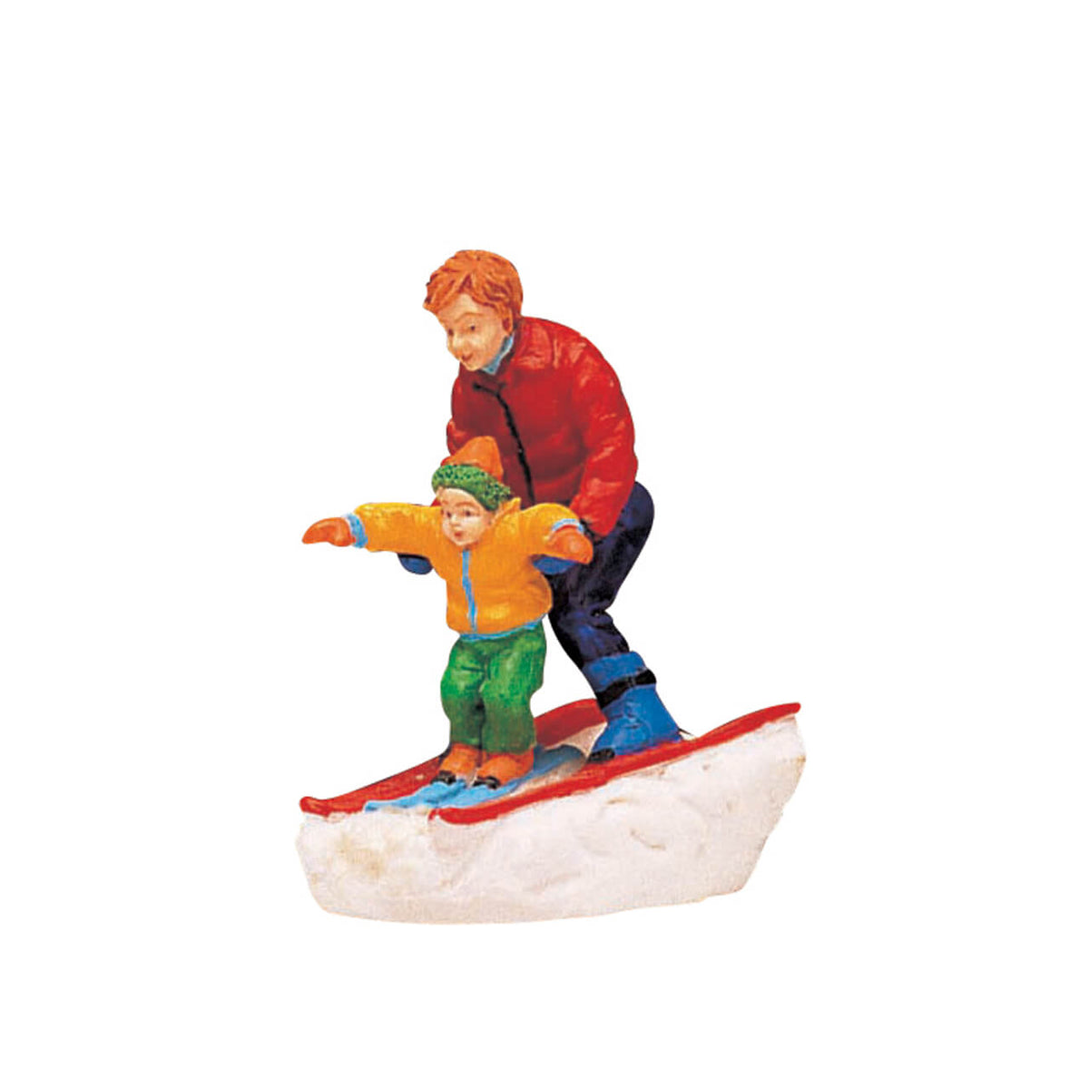 Lemax Father And Son Skiing Figurine