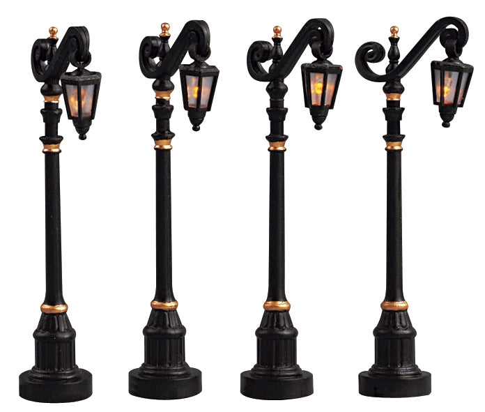 Lemax Colonial Street Lamp - Set Of 4