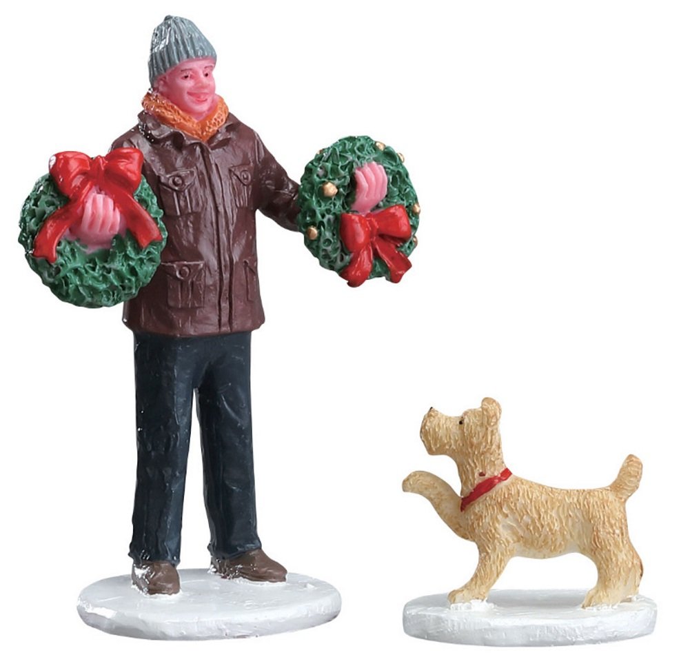 Lemax Tree Lot Figure - 2 Piece Set