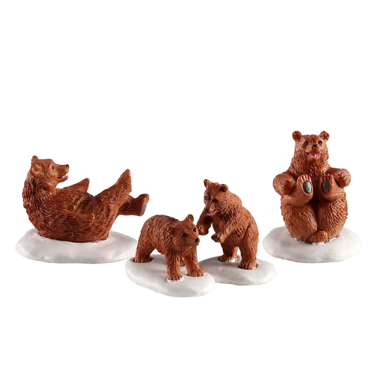Lemax Bear Family Snow Day - 4 Piece Set