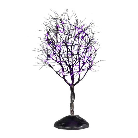  Lemax - Spooky Town - Dry Tree With Purple Lights