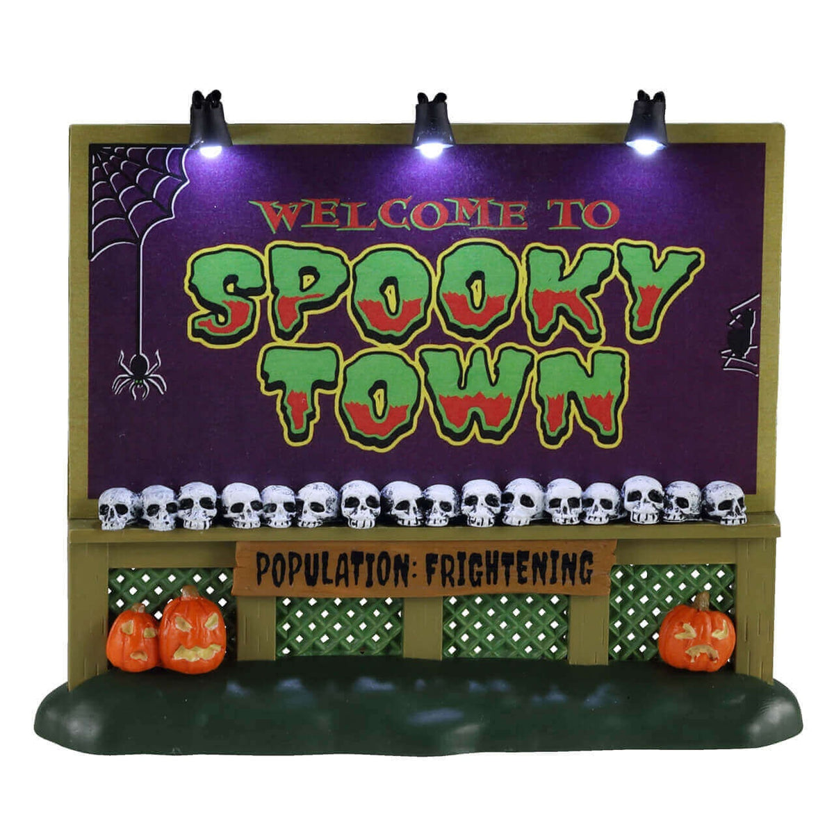 Lemax Spookytown Lighted Sign