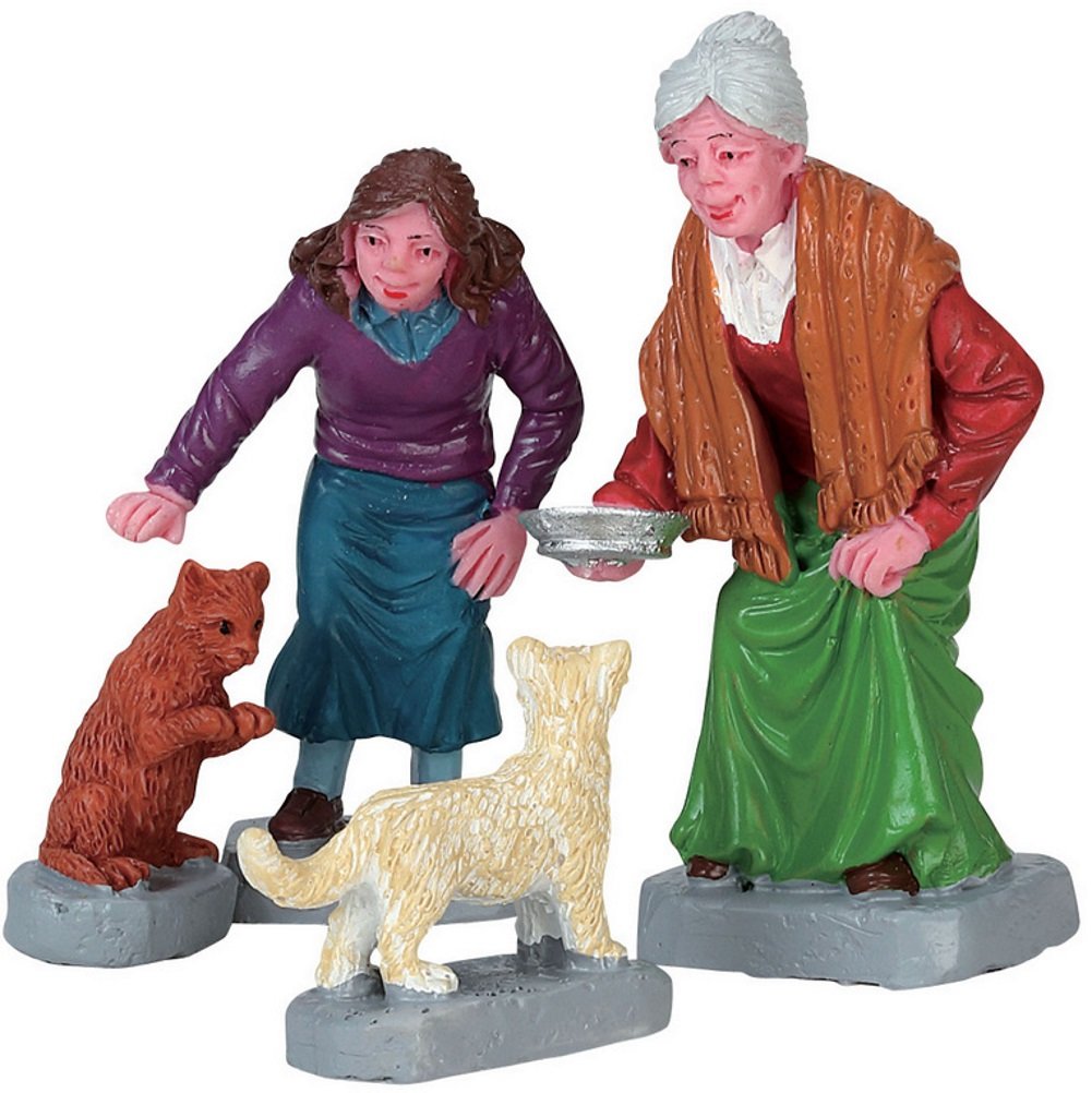 Lemax Cream For Kitty, Set Of 4