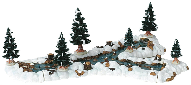 Lemax Mill Stream Fork - Landscape Accent