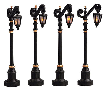 Lemax Colonial Street Lamp - Set Of 4