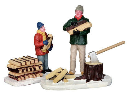 Lemax Stocking Firewood - 2 Piece Set