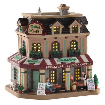 Lemax Molly's Corner Cafe